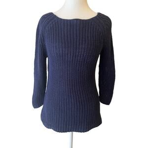 Vintage Lauren Jeans Co Sweater Womens S Y2K Preppy Nautical Old Money Boatneck